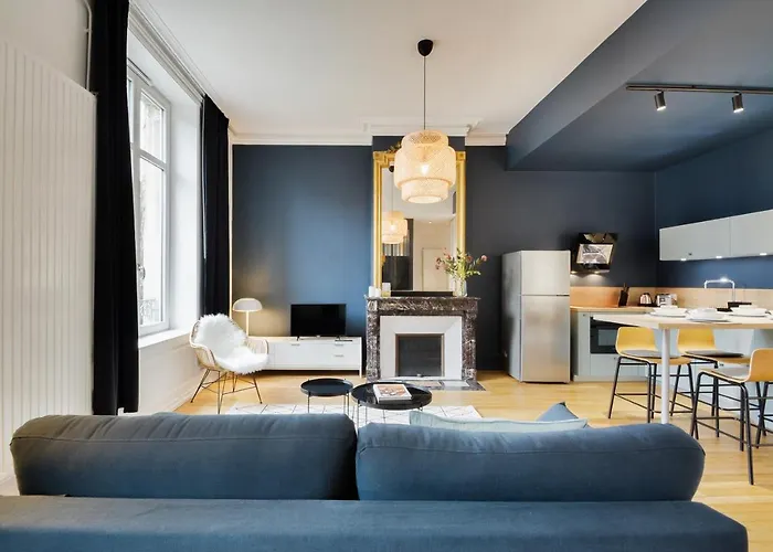 Loft Doryan ! Blue Haussmannien - Centre Gare - Excelsior - 2 A 4 Pers شقة *